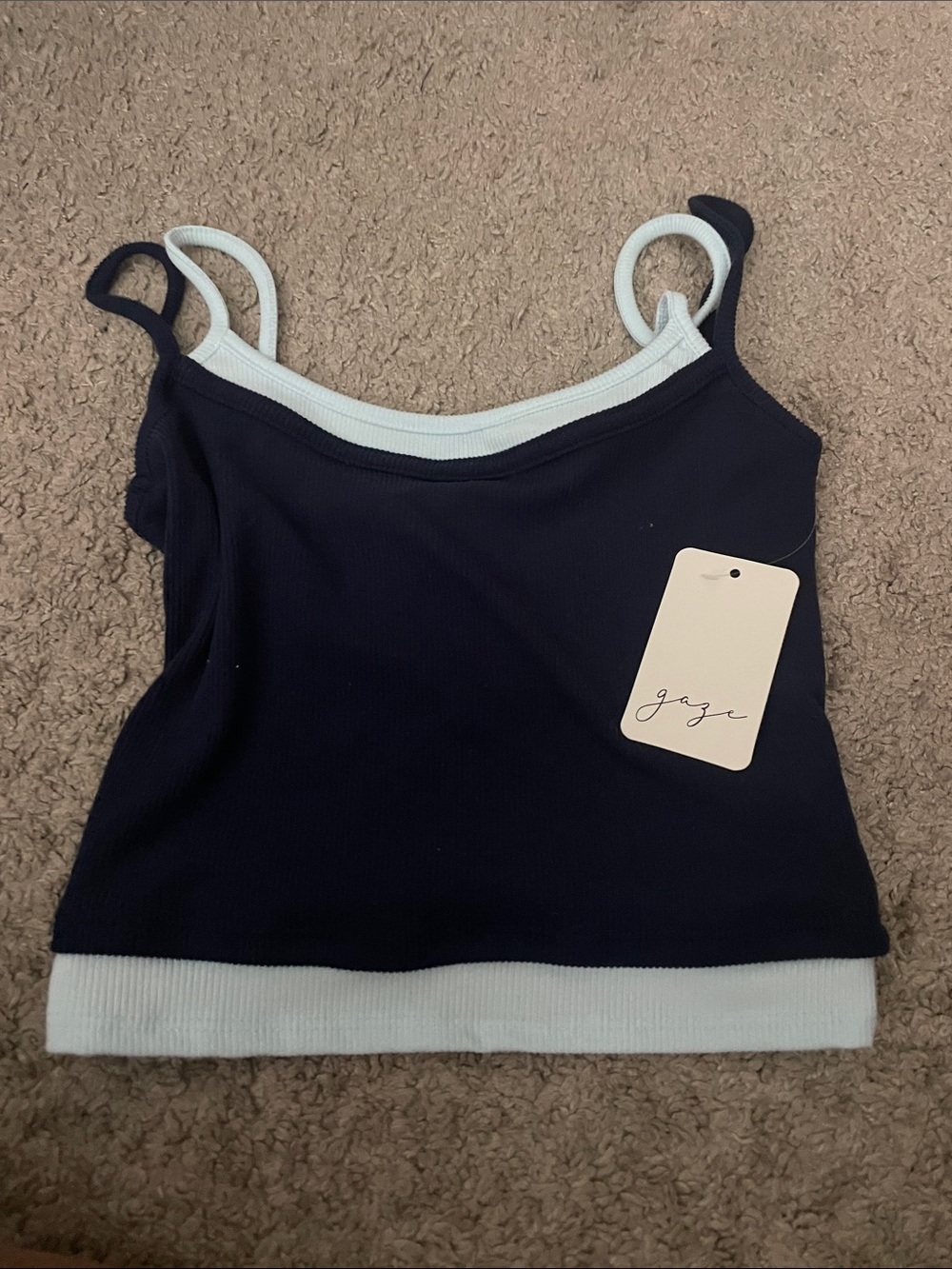 NWT- Layered Tank top
